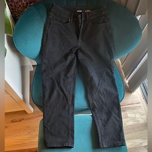 Black high rise OG straight curvy jeans